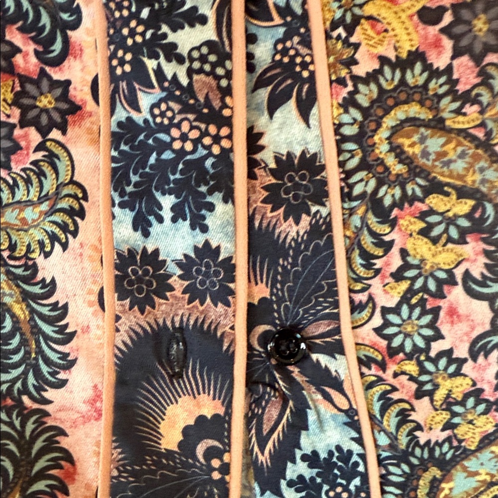 Sandro Pink and Black Floral Blouse - Picture 4 of 11